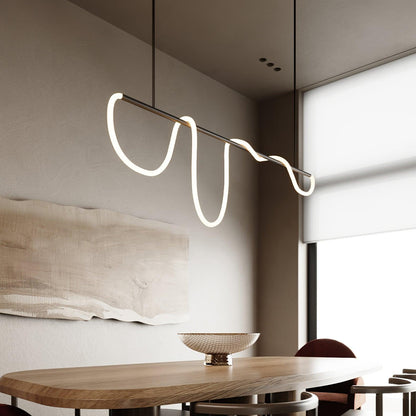 Flexible Linear Curve Chandelier