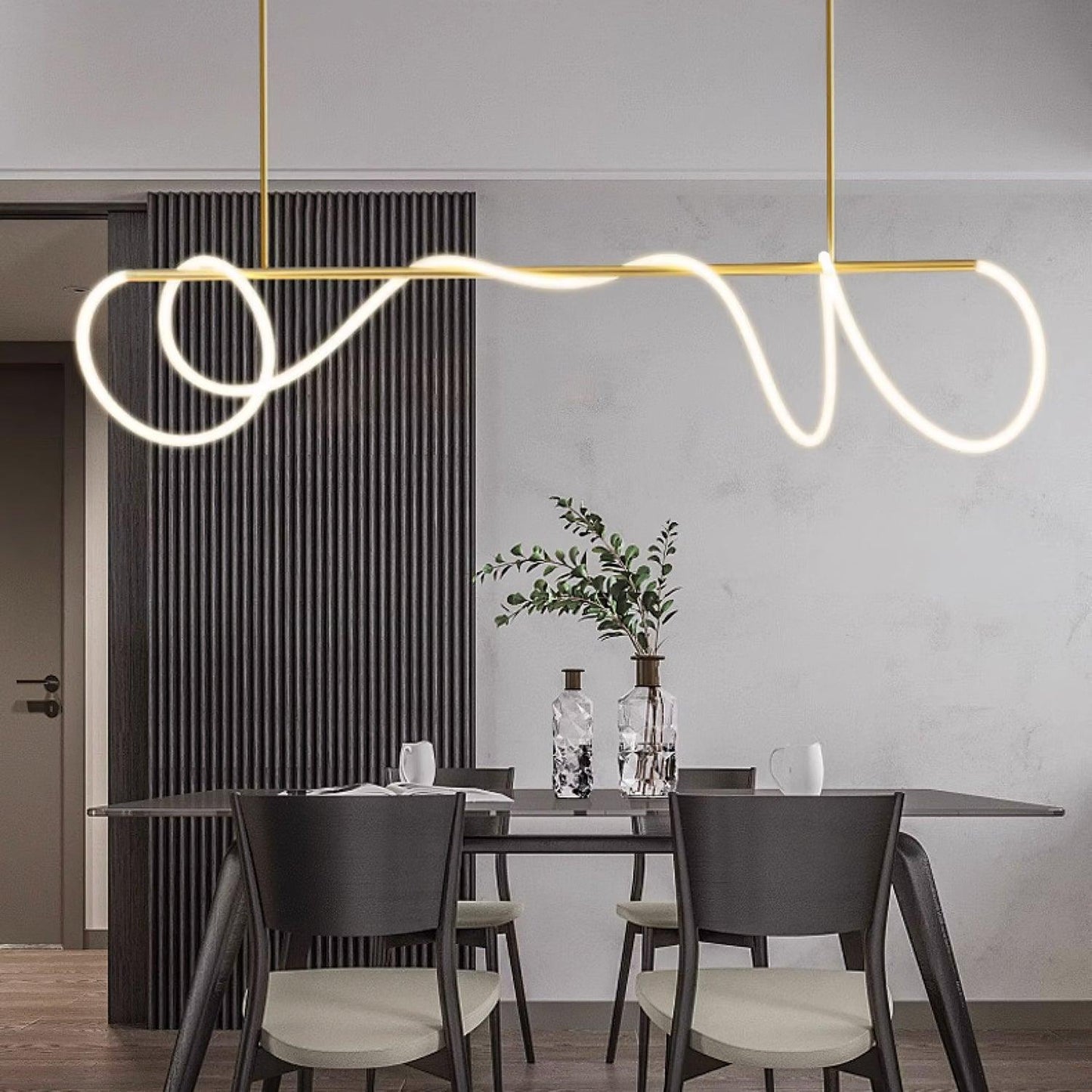 Flexible Linear Curve Chandelier