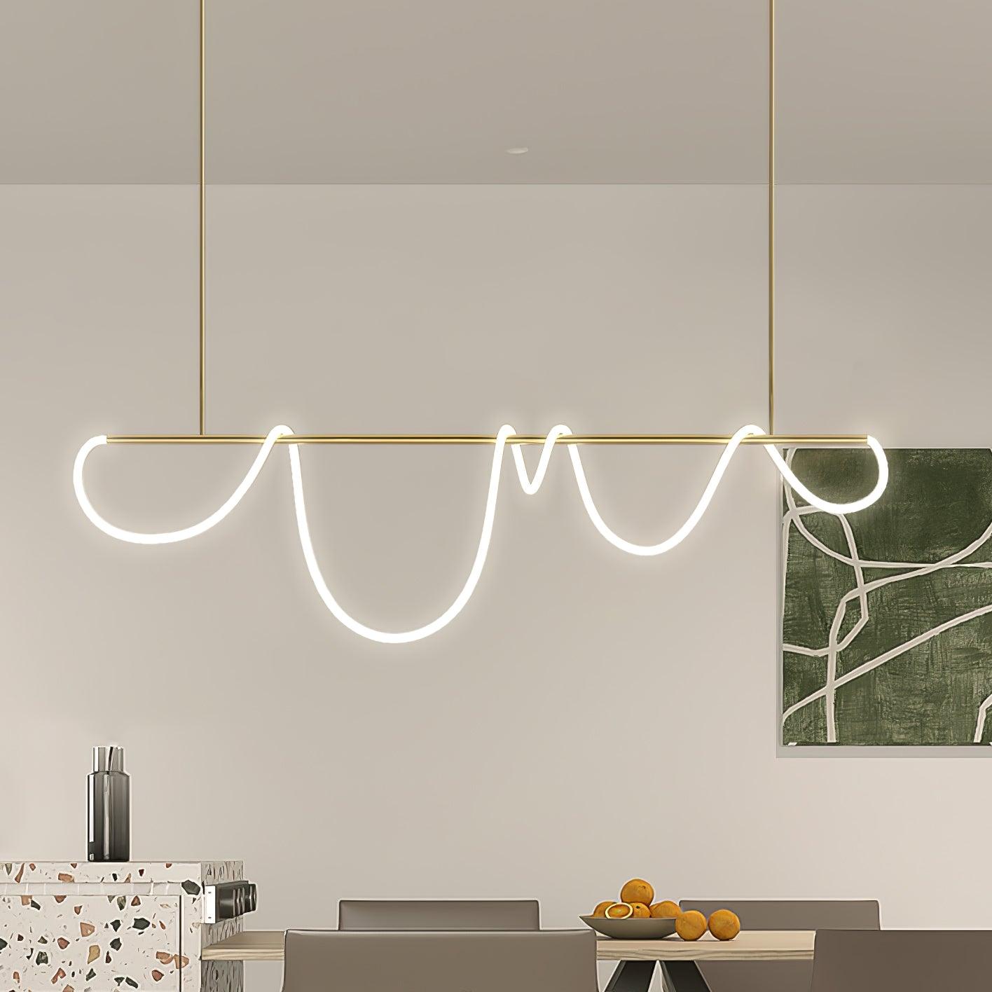 Flexible Linear Curve Chandelier