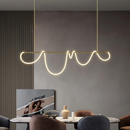 Flexible Linear Curve Chandelier