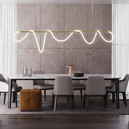 Flexible Linear Curve Chandelier