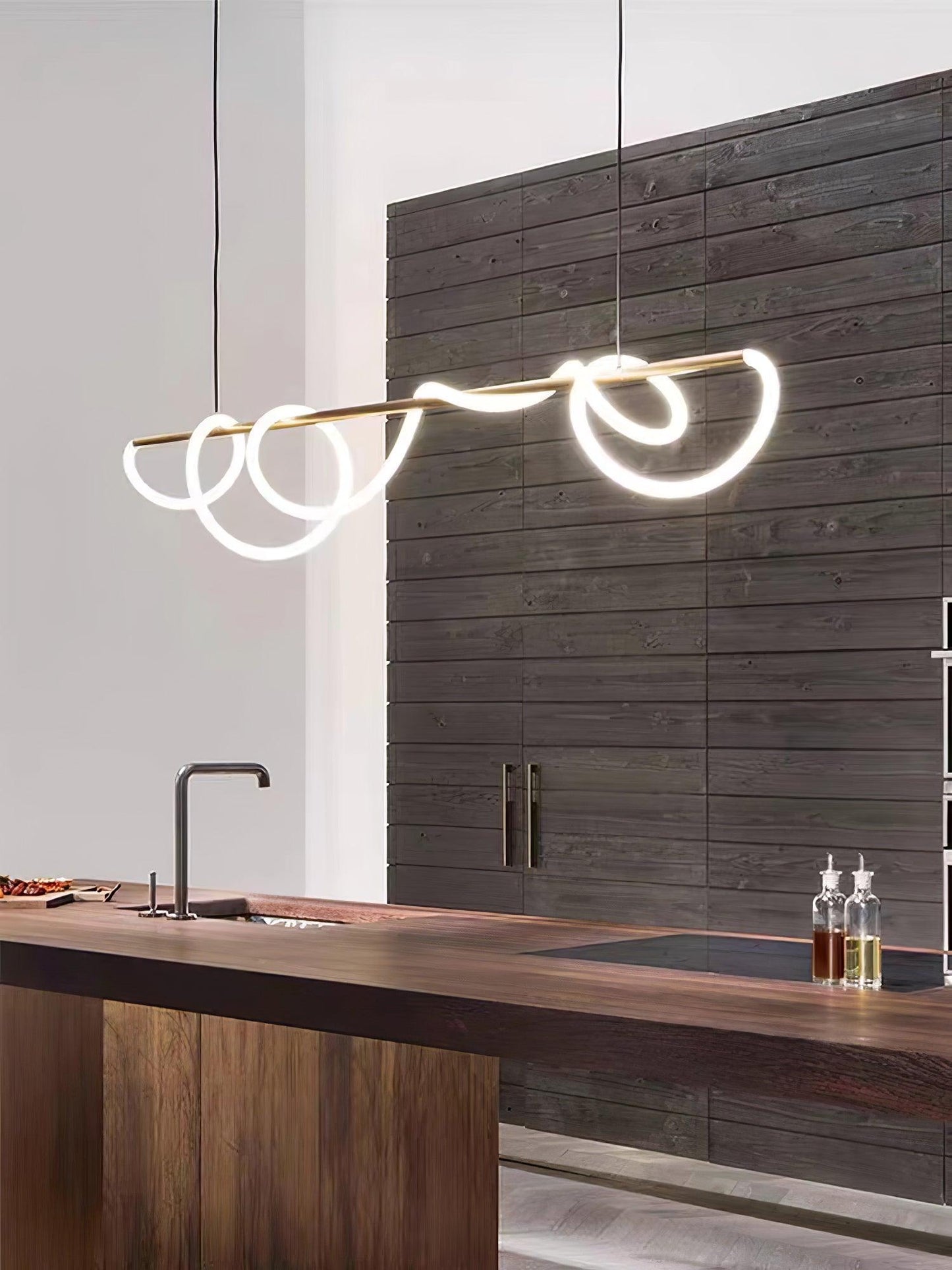 Flexible Linear Curve Chandelier