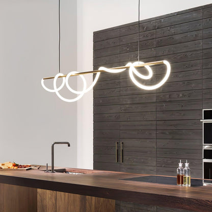 Flexible Linear Curve Chandelier