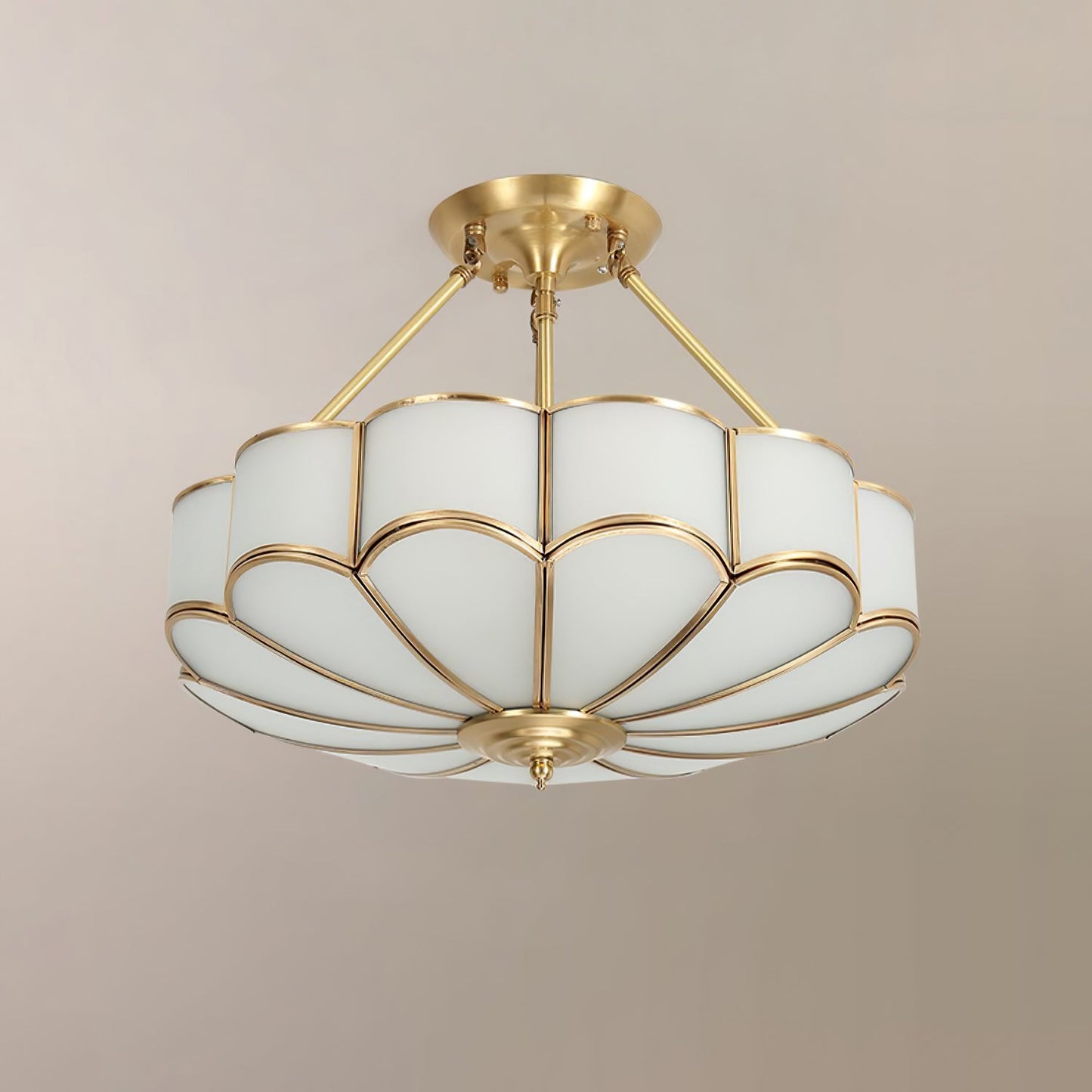 Flower Shape Glass Ceiling Light