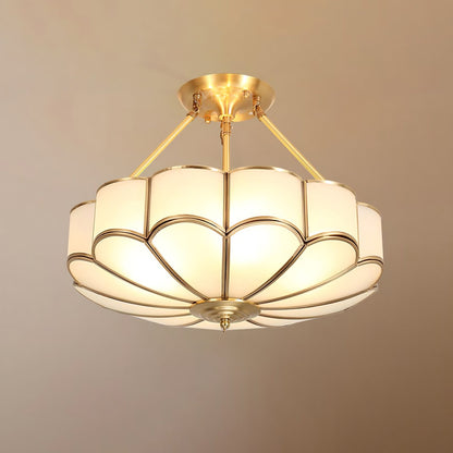 Flower Shape Glass Ceiling Light