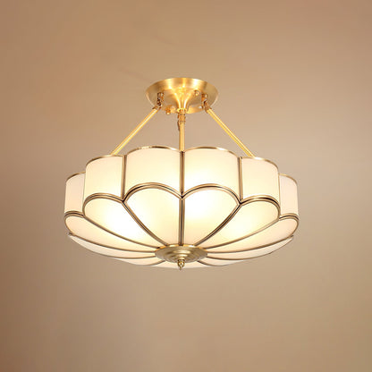 Flower Shape Glass Ceiling Light