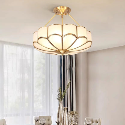 Flower Shape Glass Ceiling Light