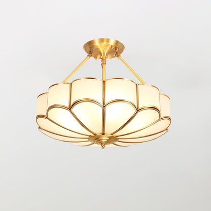 Flower Shape Glass Ceiling Light