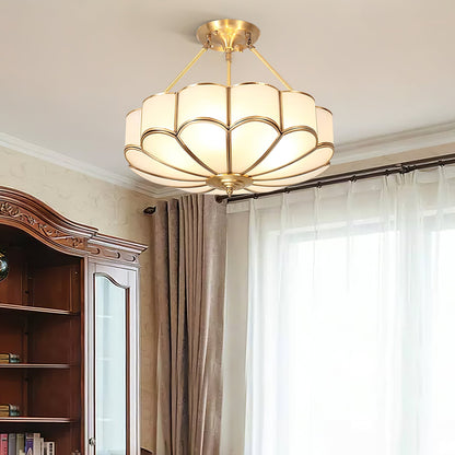 Flower Shape Glass Ceiling Light