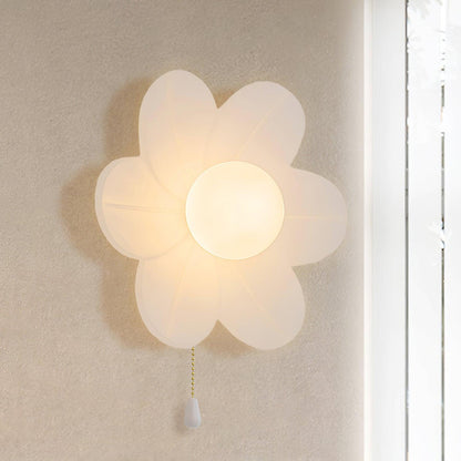 Blumen Wandlampe