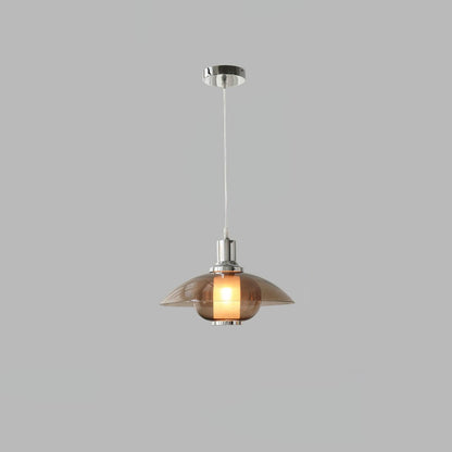 Flying Saucer Chrome Pendant Light