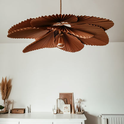 Folded Leaf Lotus Pendant Lamp