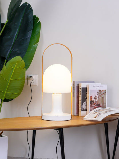 Portable Glass Charging Table Lamp