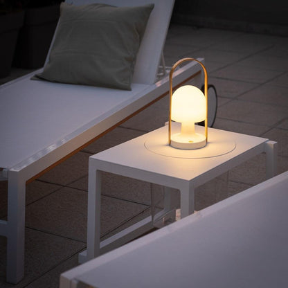 Portable Glass Charging Table Lamp