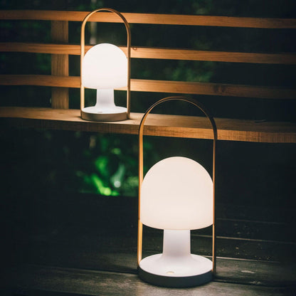 Portable Glass Charging Table Lamp