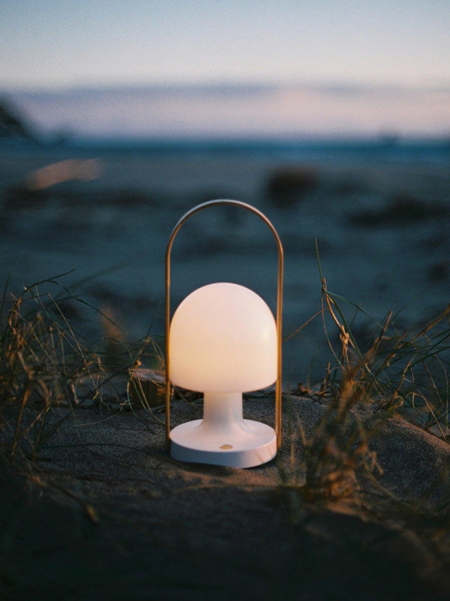 Portable Glass Charging Table Lamp