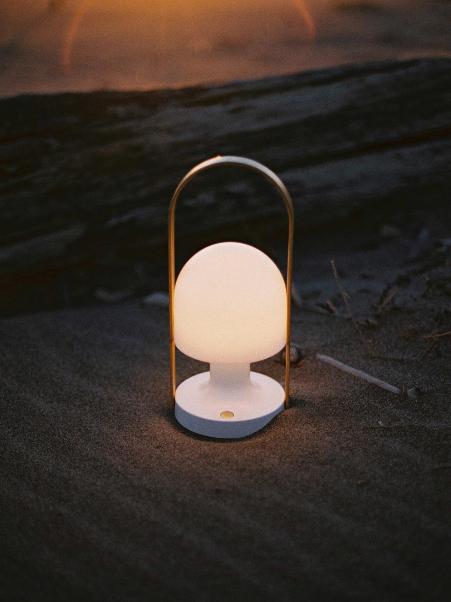 Portable Glass Charging Table Lamp