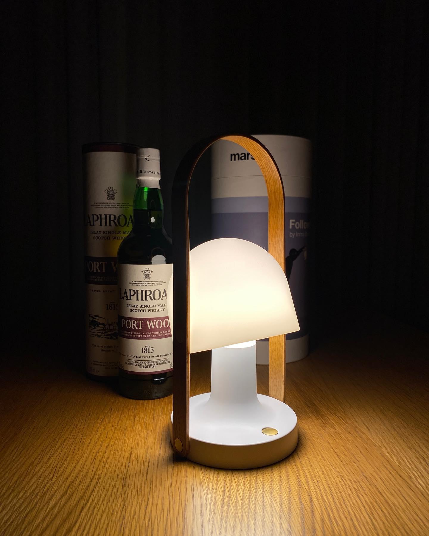 Portable Glass Charging Table Lamp