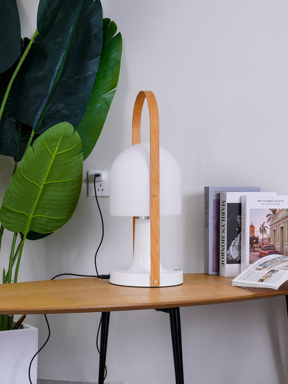 Portable Glass Charging Table Lamp