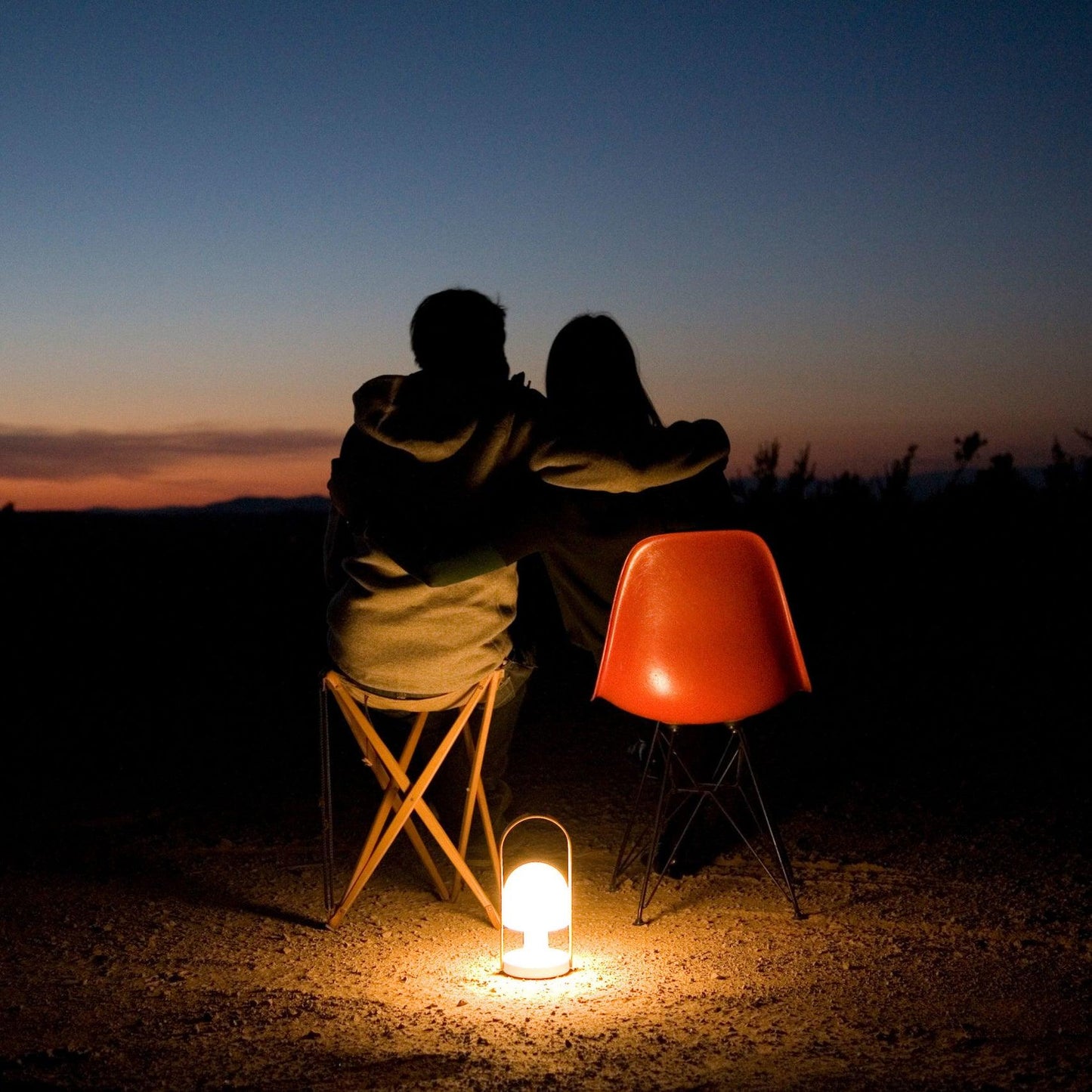 Portable Glass Charging Table Lamp