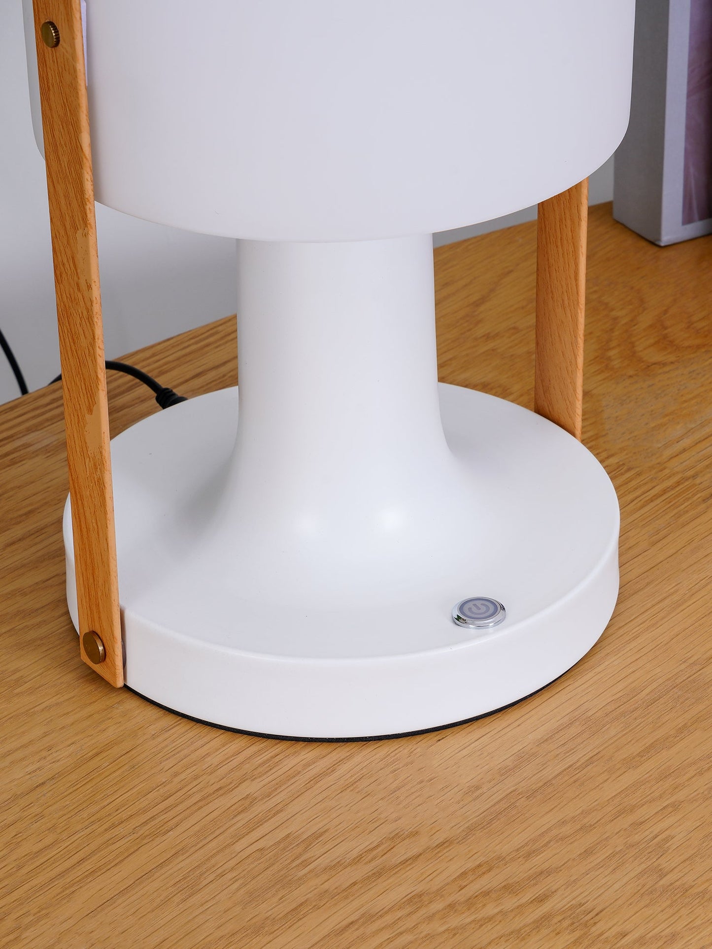 Portable Glass Charging Table Lamp