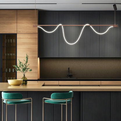 Flexible Linear Curve Chandelier