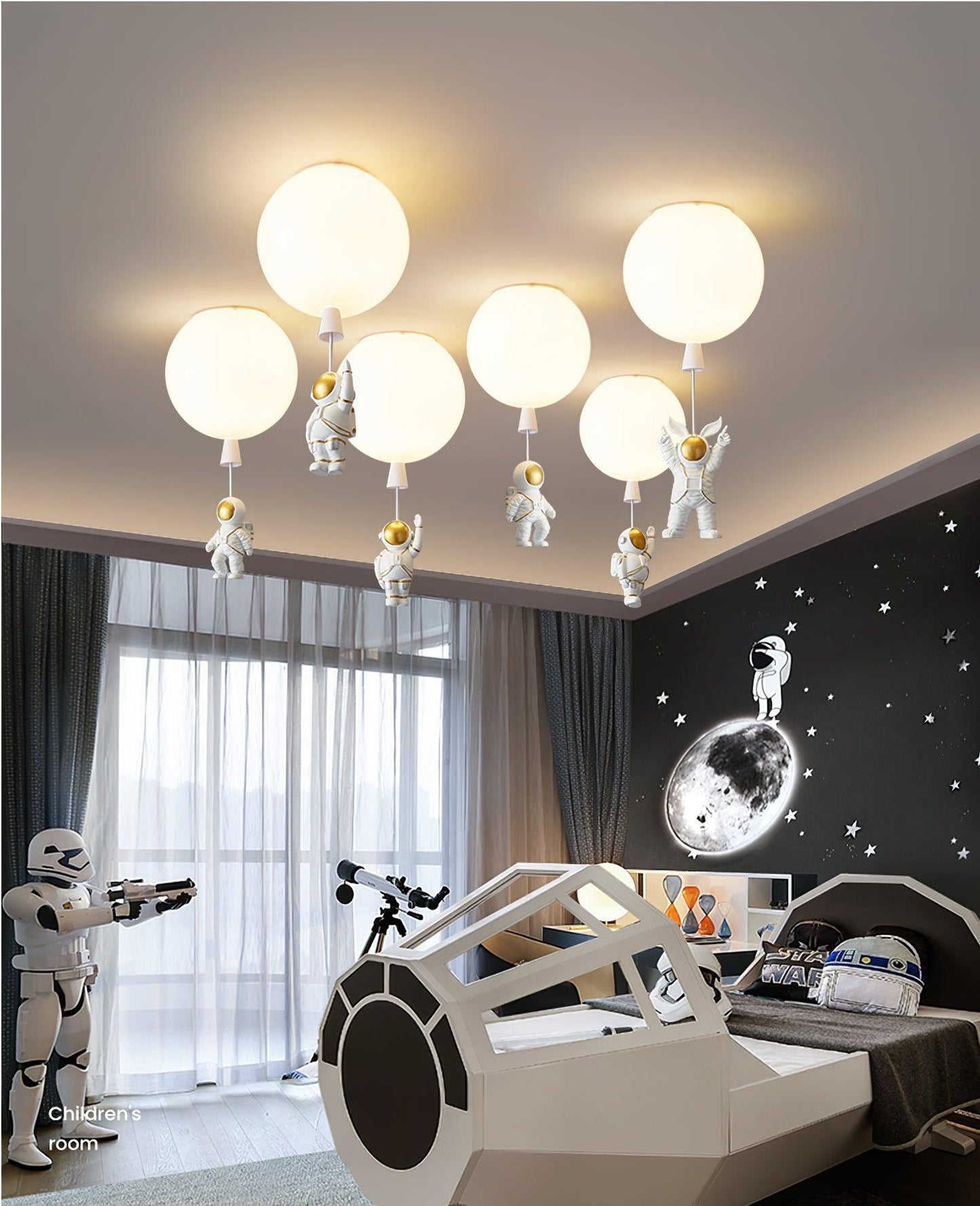 Frosted Balloon Ceiling Light