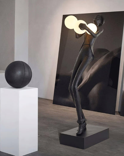 Gentleman Sculpture Floor Lamp