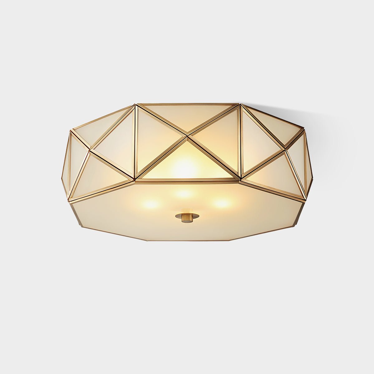 Geometric Shaped Flush Ceiling Light