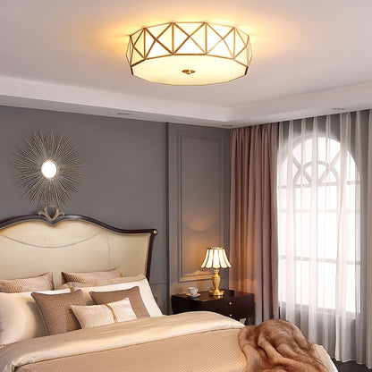 Geometric Shaped Flush Ceiling Light