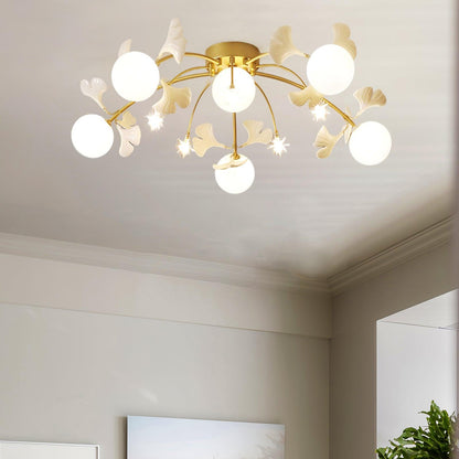 Ginkgo Glass Ceiling Lamp