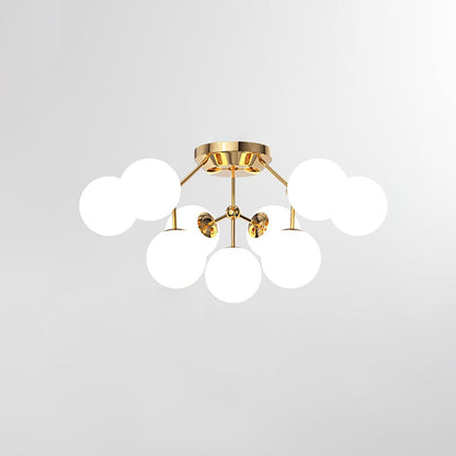 Glass Balls Cluster Ceiling Lamp