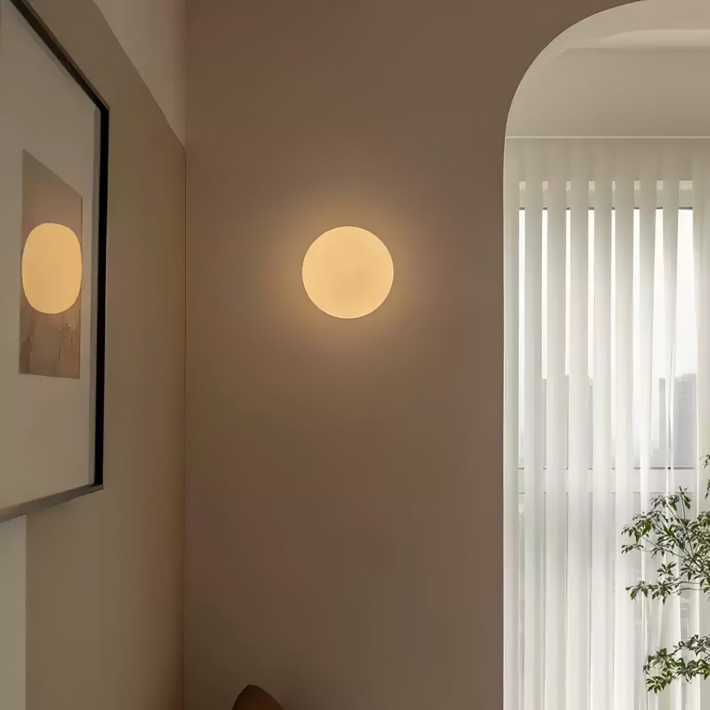 Glass Mini Orb Wall Lamp