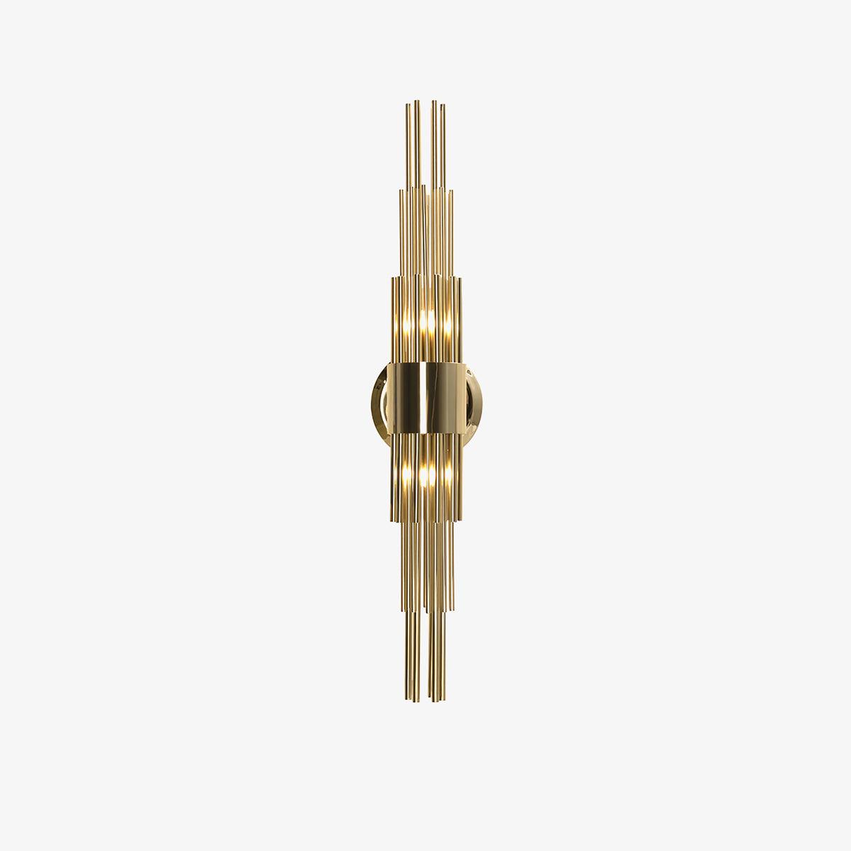 Gold Streamline Wall Lamp