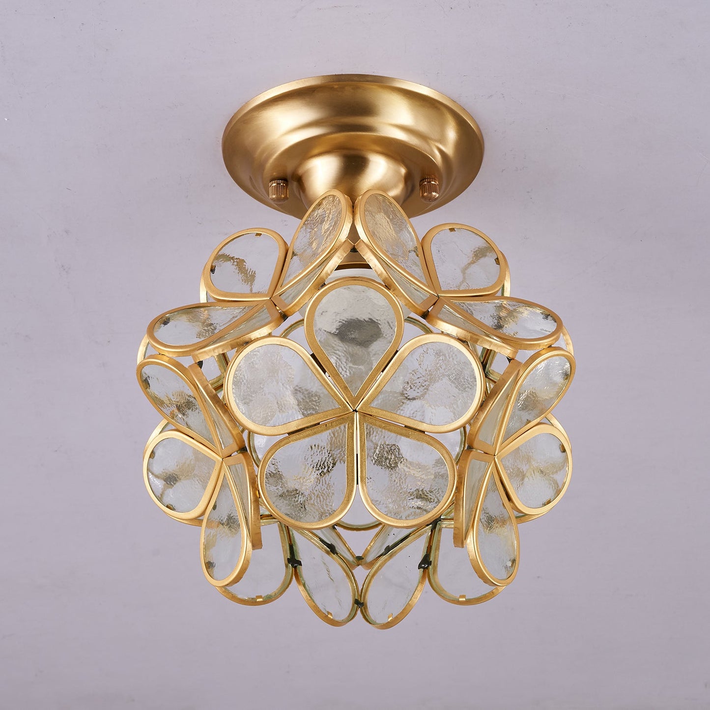 Golden Bloom Ceiling Light