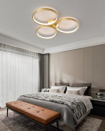 Golden Rings Ceiling Light