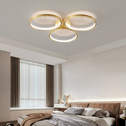 Golden Rings Ceiling Light