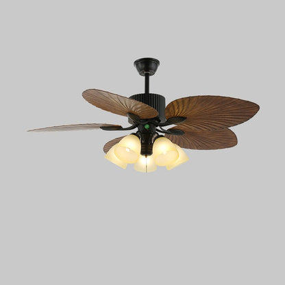 Banana Leaves Ceiling Fan Light