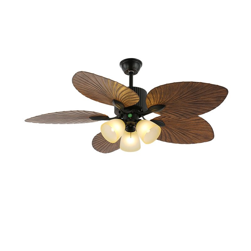 Banana Leaves Ceiling Fan Light