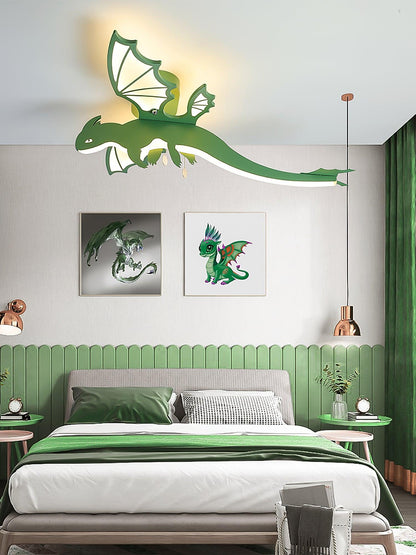 Green Dinosaur Ceiling Light