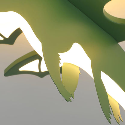 Grüne Dinosaurier-Deckenlampe