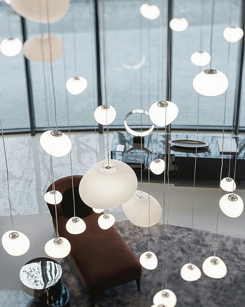 Gregg Stone Shape Glass Pendant Light