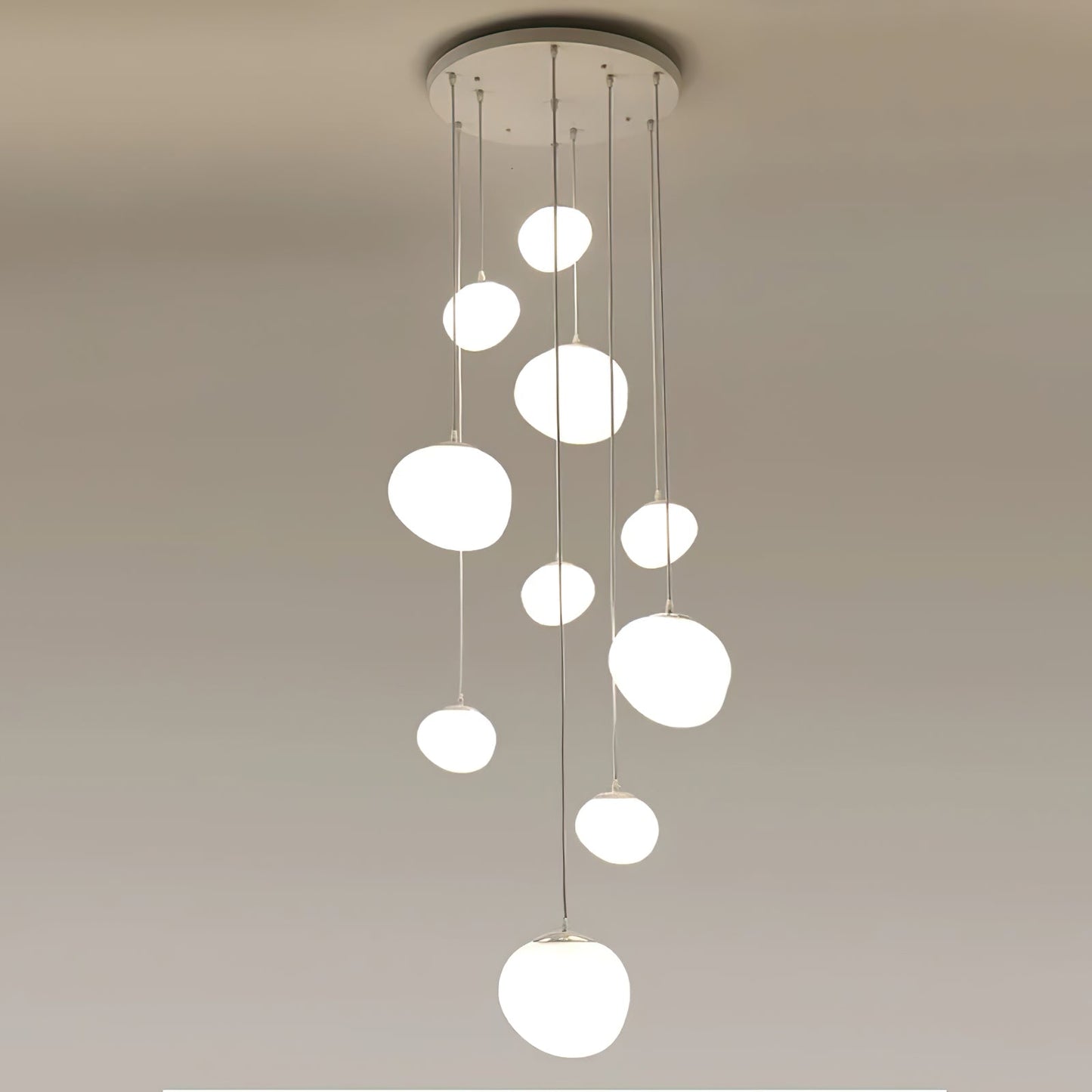 Gregg Stone Shape Glass Pendant Light