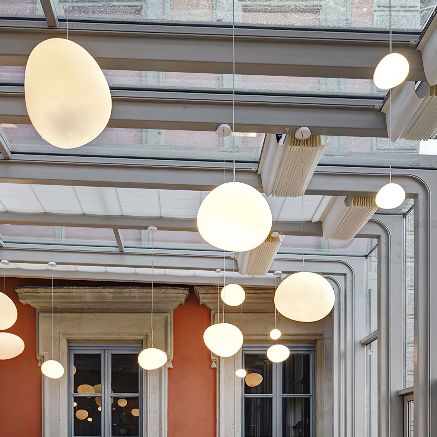 Gregg Stone Shape Glass Pendant Light