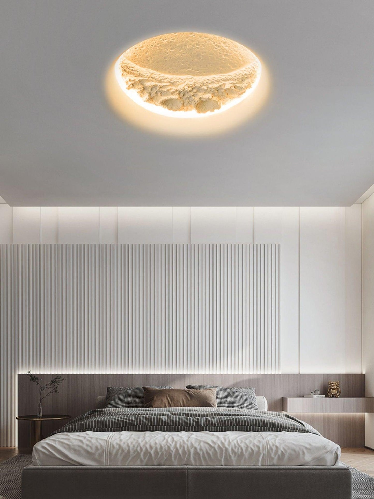 Gypsum Moon Wall Lamp