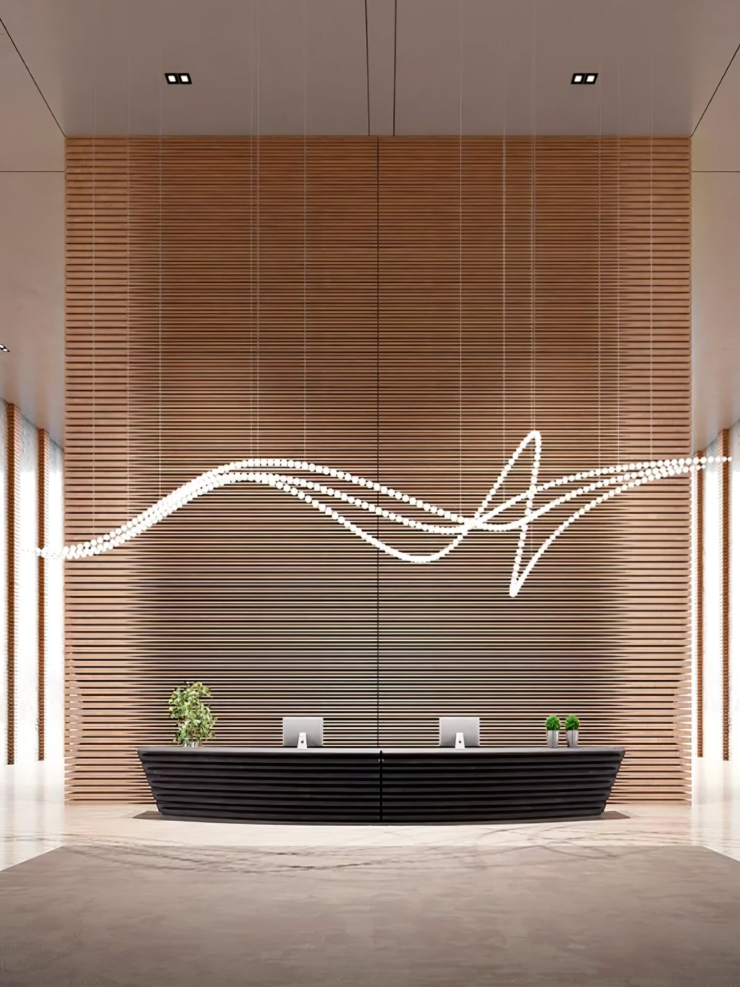 Pearl Necklace Balls Chandelier