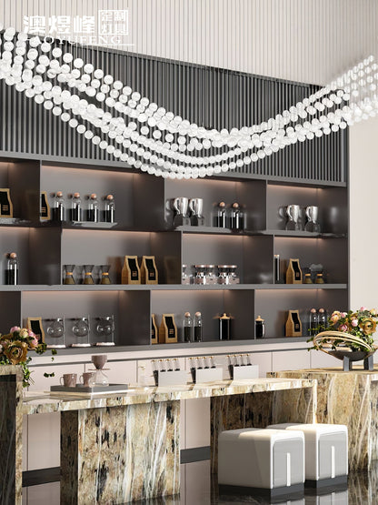 Pearl Necklace Balls Chandelier