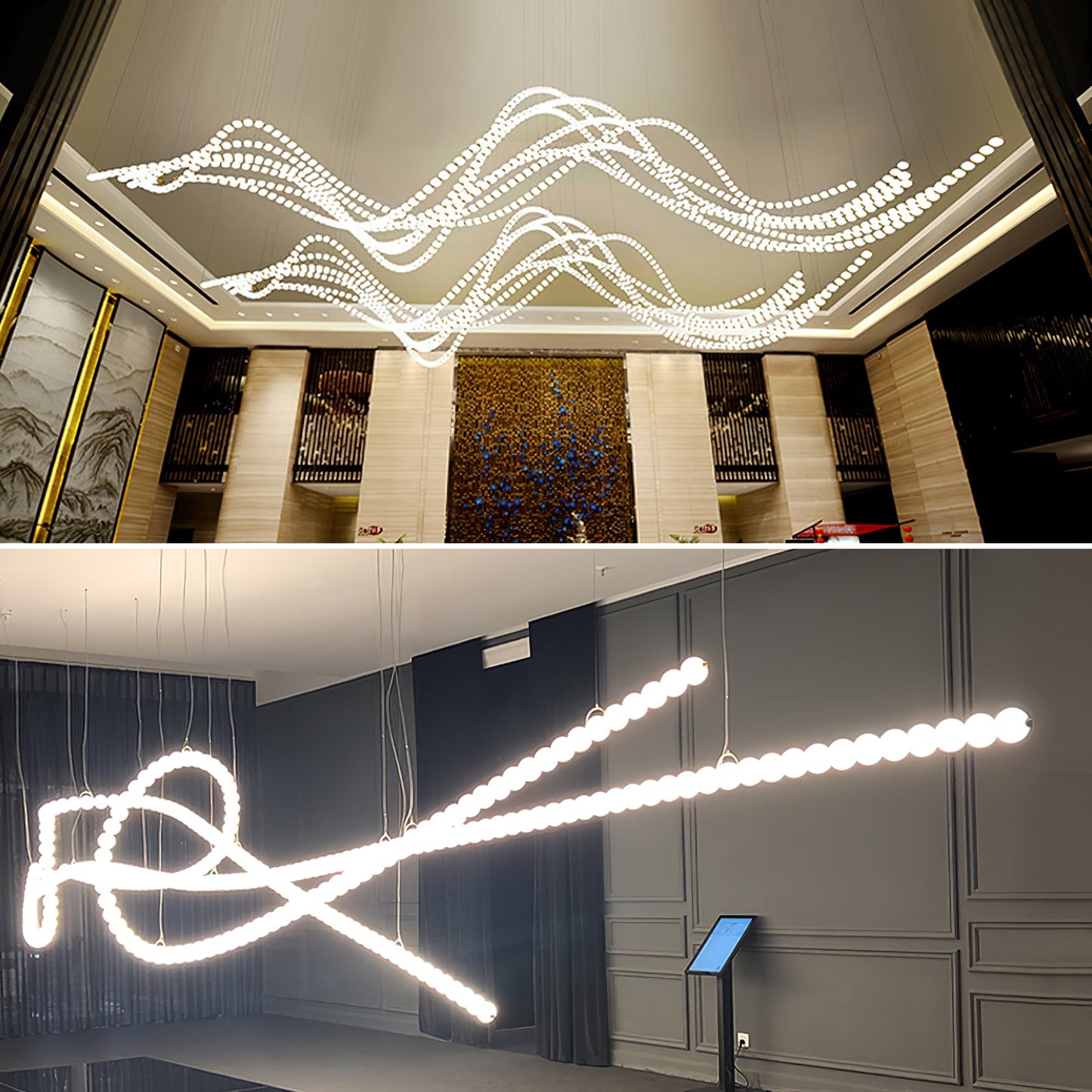 Pearl Necklace Balls Chandelier