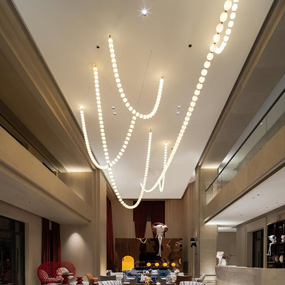 Pearl Necklace Balls Chandelier