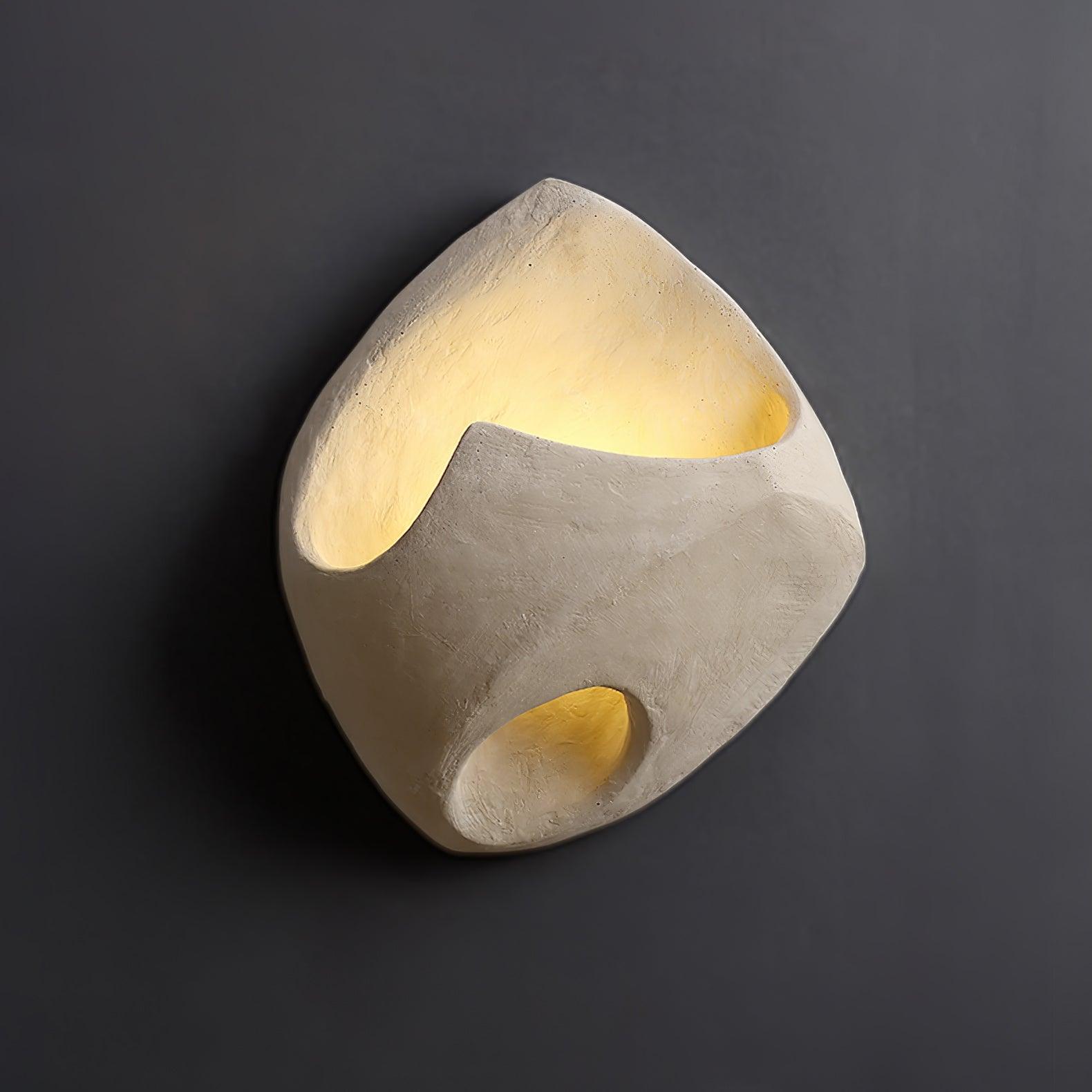 Cement Hollow Wall Light Model D ∅ 11.6″ x H 13.8″ / Dia 29.5cm x H 35cm / Cement grey Wall lamp